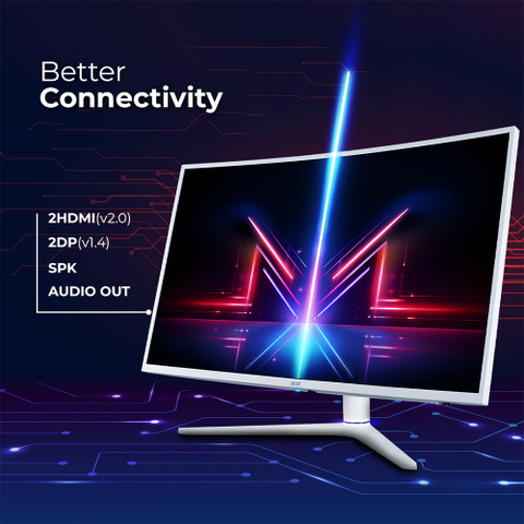 モニター Acer XZ6 Series 97.79 cm (39 inch) Curved WQHD LED Backlit VA