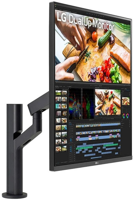 LG DualUp 70.1 cm (28 inch) Quad HD IPS Panel with Ergonomic Stand