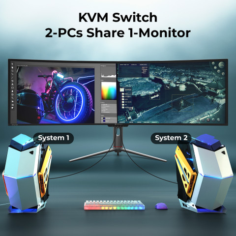 ZEBRONICS 124.46 cm (49 inch) Curved DQHD VA Panel with