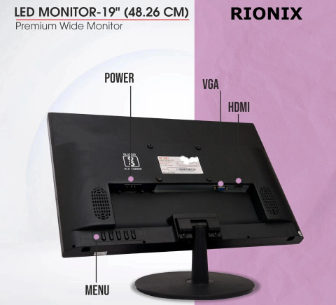 rionix RIONIX 48.26 cm (19 inch) HD LED Backlit TN Panel Monitor