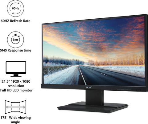 Acer 53.34 cm (21 inch) Full HD LED Backlit TN Panel Monitor