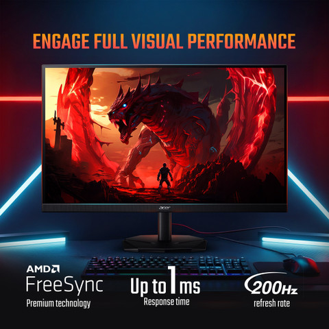 Acer Nitro 68.58 cm (27 inch) Full HD IPS Panel wiith Built-in