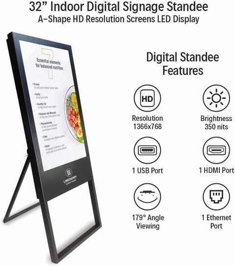 LIMEBERRY Digital Signage Standee Projector Screen Kiosk Advertisement ...