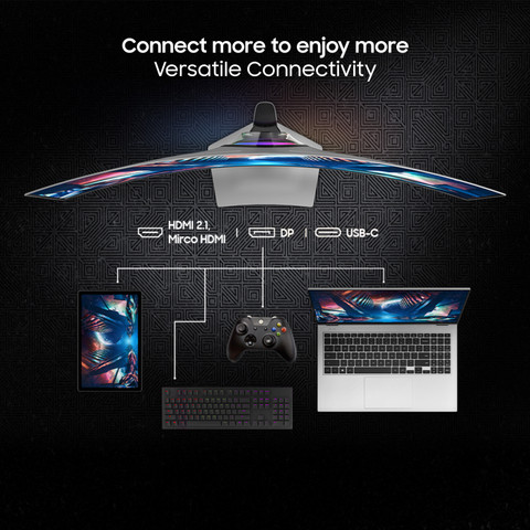 Samsung Odyssey G9 124.46 cm (49 inch) Curved DQHD LED Backlit