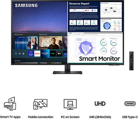 Samsung M7 cm (43 inch) 4K Ultra HD VA Panel with USB Type