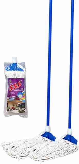 Monkey 555 Premium Clip Mop XL - Pack of 2 Wet & Dry Mop Price in Monkey 555 Premium Clip Mop XL - Pack of 2 Wet & Dry Mop Price in