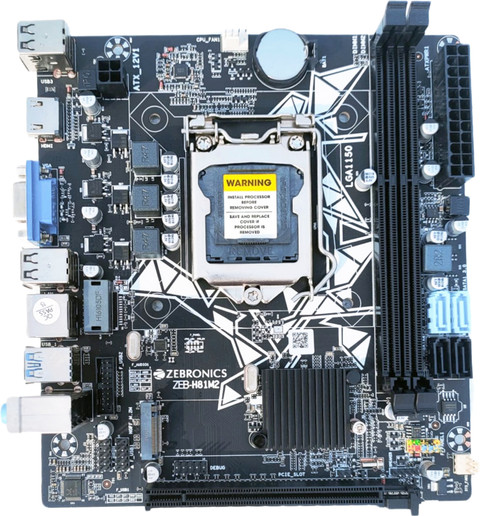 Intel Core I5 Zebronics H81 Motherboard Supported Processor