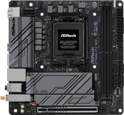 ASRock Z790M -ITX WiFi LGA 1700Socket Mini-ITX Intel Z790 Chipset DDR5  Motherboard for Desktop