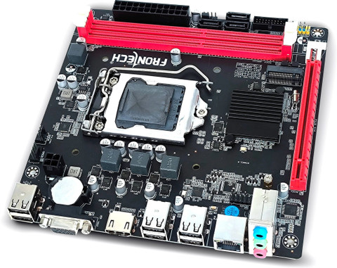 Frontech FT-0491 H61/1066/1333/1600 MHz DDR3 LGA1155 Supports Intel Core  i3/i5/i7 LGA 1155Socket ATX Intel H61 Chipset DDR3 Motherboard for Desktop