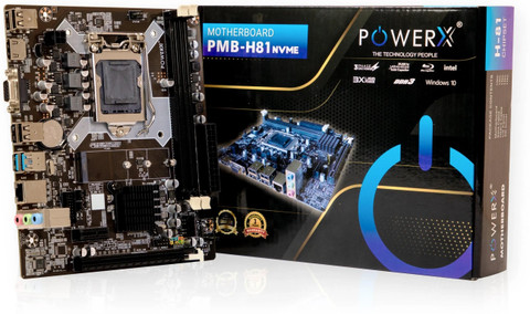 powerx H81 LGA 1150Socket ATX Intel H81 Express Chipset DDR3