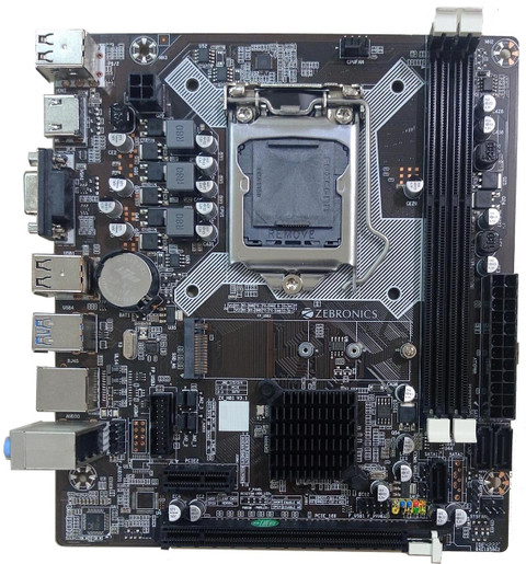 ZEBRONICS ZEB-H81 LGA 1150 Socket 128GB SATA SSD Combo Set LGA  1150Socket ATX Intel H81 Express Chipset DDR3 Motherboard for Desktop - Main Image