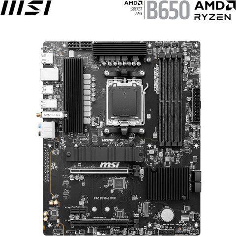 MSI PRO B650-S WiFi DDR5 HDMI/DP, Wi-Fi 6E, AMD Ryzen 7000 Series