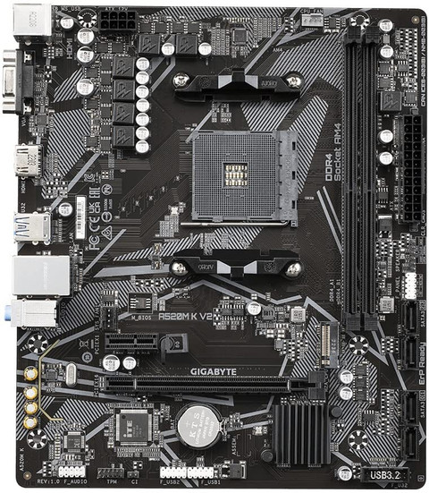 GIGABYTE A520M K V2 Ultra Durable AM4Socket Micro-ATX AMD A520