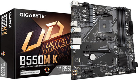 GIGABYTE B550M K AM4/ AMD/ B550/ Micro-ATX/Dual AM4Socket