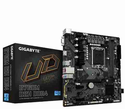 GIGABYTE B760M D2H DDR4 LGA 1700Socket Micro-ATX Intel B75 Chipset