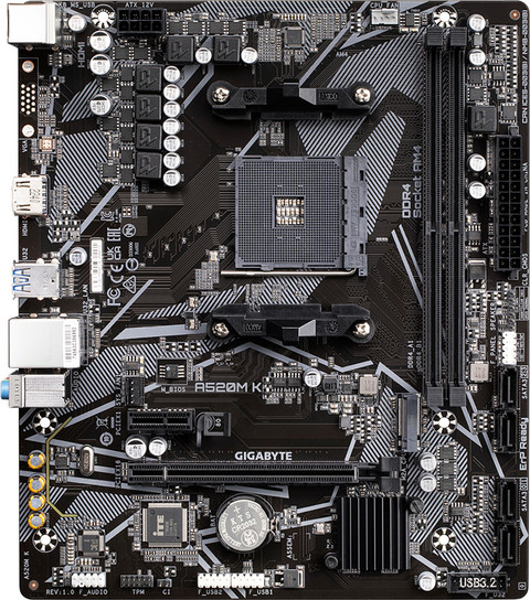 GIGABYTE A520M K AM4Socket Micro-ATX AMD 320 Chipset DDR4