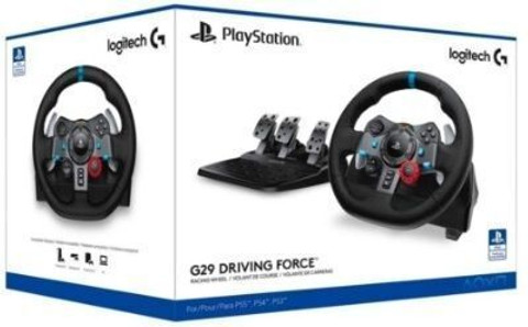 Logitech G29 Driving Force Racing Wheel Floor Pedals With Shifter