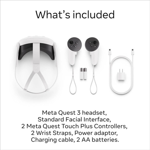 META Quest 3 512GB VR Gaming Set NextGen Virtual Reality Headset