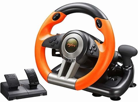 PXN V3II Racing Game Steering Wheel with Brake Pedal Motion Controller ...