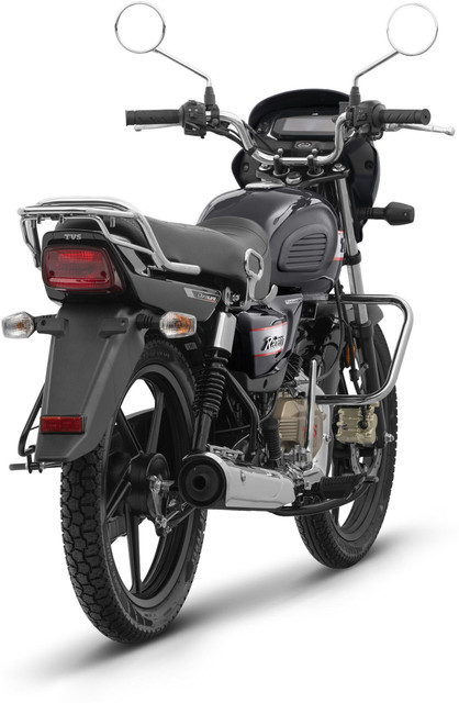 Motorcycle Tvs Radeon Black Colour Motorcycle Tvs Radeon Round