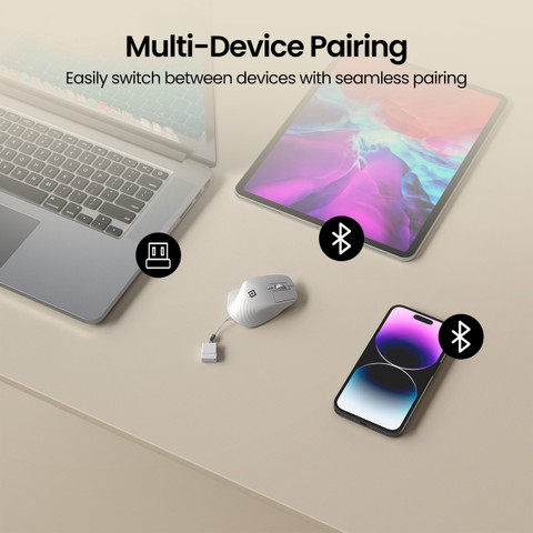 Portronics Toad Mino Rechargeable Wireless Mouse, Ultra-Compact