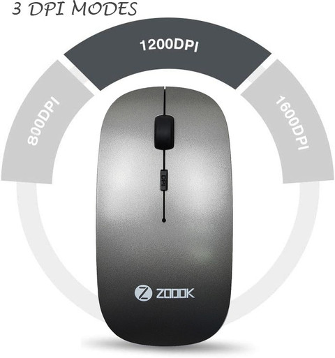 【mook】 Zoook ZK-BLADE-BOLD Wireless Ambidextrous Optical Mouse - Zoook