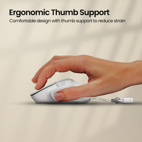 Portronics Toad Mino Rechargeable Wireless Mouse, Ultra-Compact