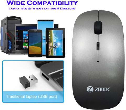 【mook】 Zoook ZK-BLADE-BOLD Wireless Ambidextrous Optical Mouse - Zoook