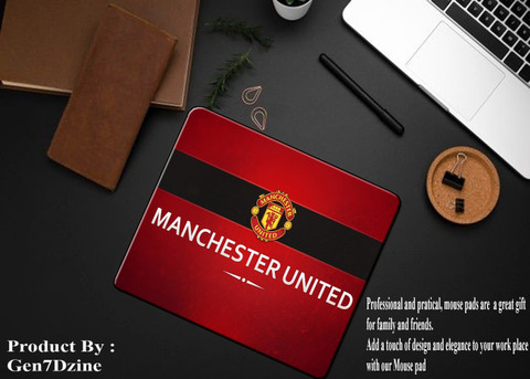 Jual Mousepad Mouse Pad Club Bola Manchester United 22x18 1mm | Indonesia