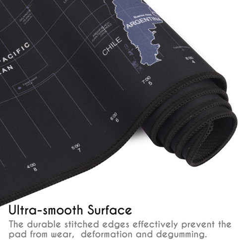 maoページ Xydrozen Gaming World Map Mouse Pad & Keyboard Desk Mat| 90X40 CM