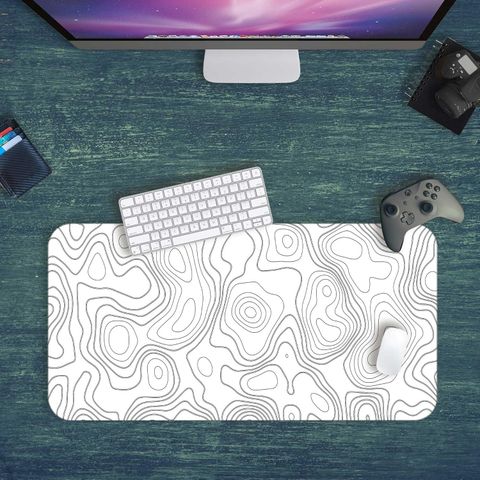 outfitque Topography Gaming Mouse Pad White - Image 6