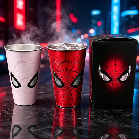 Printingg Nova Spider-Man Color Changing Tumbler, 700ml, White - Image 4