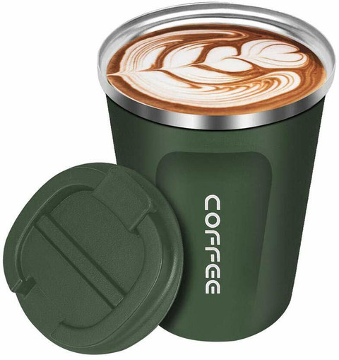 FITUP Insulated Thermal Travel Coffee Flask Cup Removable Lid Keep