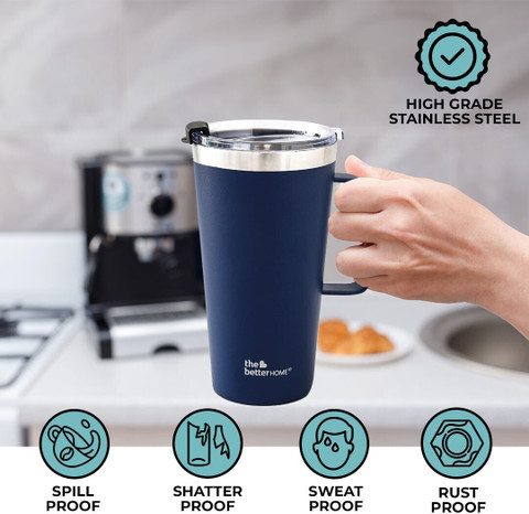 The Better Home Insulated Coffee with Lid Handle (450ml) |Easy