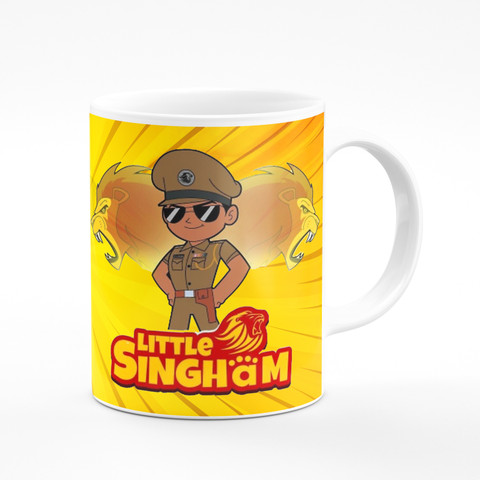 Printybloom Little Singham, Kids Cartoon Ceramic Coffee Mug Price