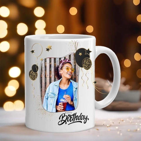 Wisherschoice Personalised Photo Printed Cup Gift Birthday