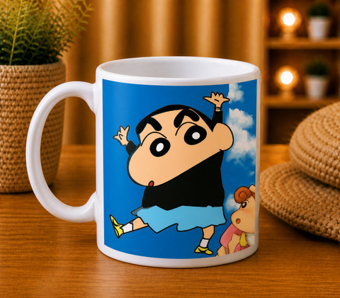 Stylotrendz Beautiful Shin chan Family and One Side Shinchan Print
