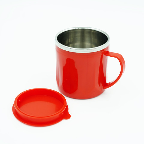 Coffee with Lid Insulated cup 200ml Hot Cold Travel for