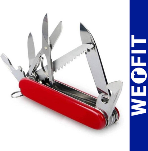 WErFIT 11 in Stainless Steel Multi Functional Swiss Army Style Travel  Folding Knife 11 Multi-utility Knife