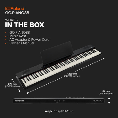Roland GO-88PX Digital Piano, Black Digital Digital Piano Price in