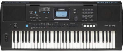 YAMAHA PSR E- 473 + CARRY CASE + DOUBLE PIPE STAND + LED LIGHTS