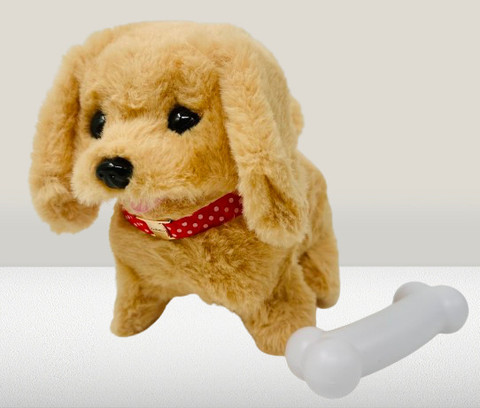 Joy Junction Plush Puppy Soft Toy Puppy Electric Puppy with Hopping,  Wiggling Features