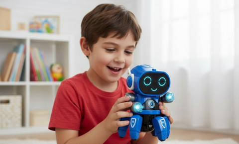 Goyal's Bot Robot Octopus Style, Colorful Lights and Music, All