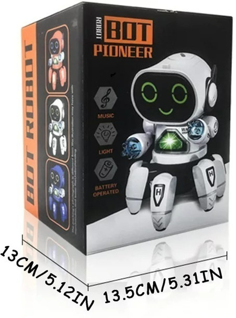 Haulsale Bot Robot Octopus Style, Colorful Lights, Music-All