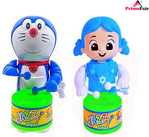 PRIMEFAIR Dancing Musical Drum Toy Key Operated Fun Toy for