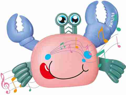 Ridhimani Bump Go Musical Crawling Crab Toy Walking Moving