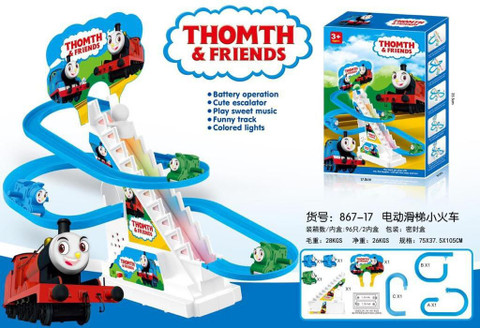 Dherik Tradworld THOMAS TRAIN Slide Toy Set Stair Climbing