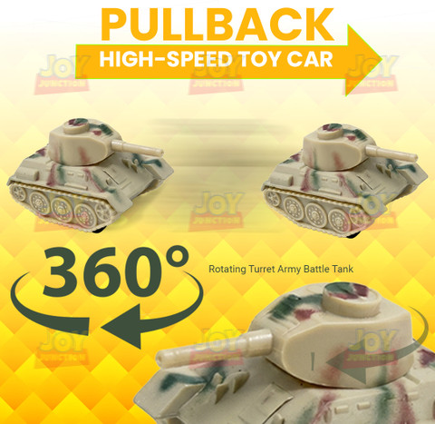 Joy Junction Mini Racer Battle Tank with 360° Rotating Turret