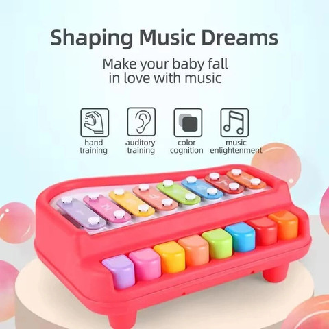 Toys R Us Bruin in Baby Piano Xylophone Toy Multicolored Key