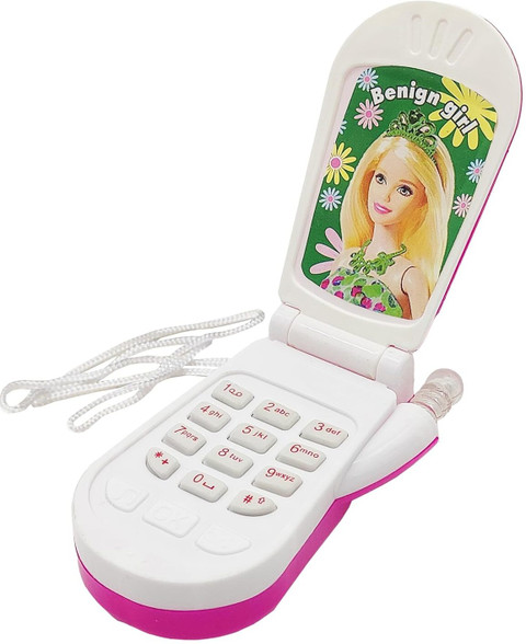 zilasa Barbie Play Cell Phone Toy for Kids, Toddlers with Music
